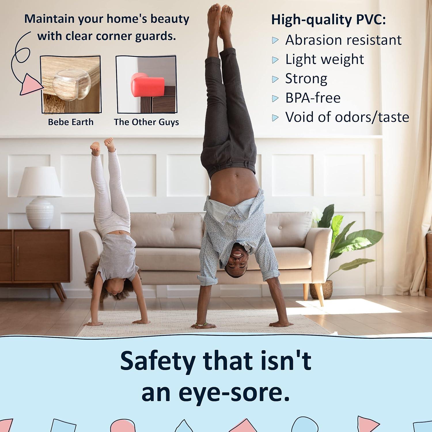 Protectores de Esquinas Bebé Earth Transparentes - 12 Piezas