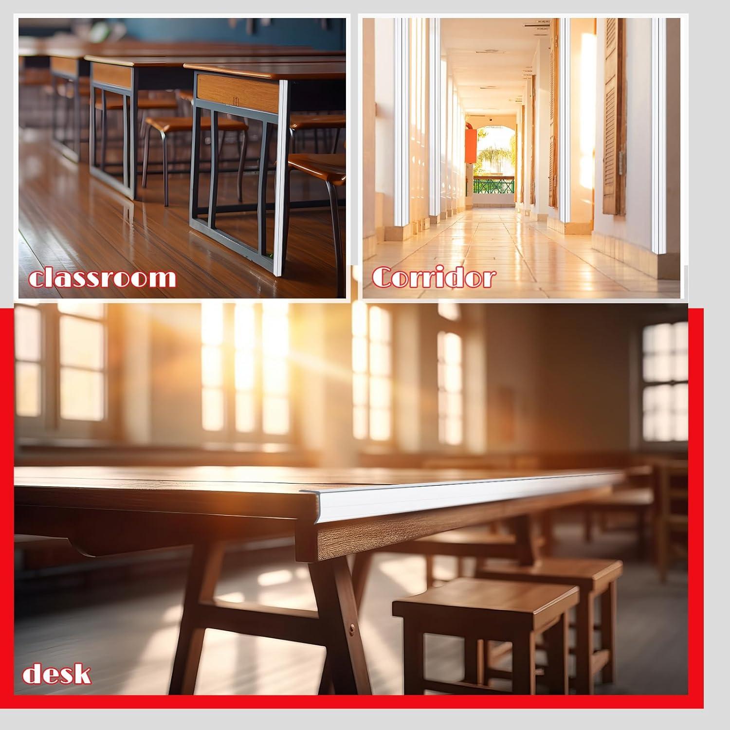 Protector de esquina autoadhesivo Beeveer 120 cm x 3 cm - 10 piezas