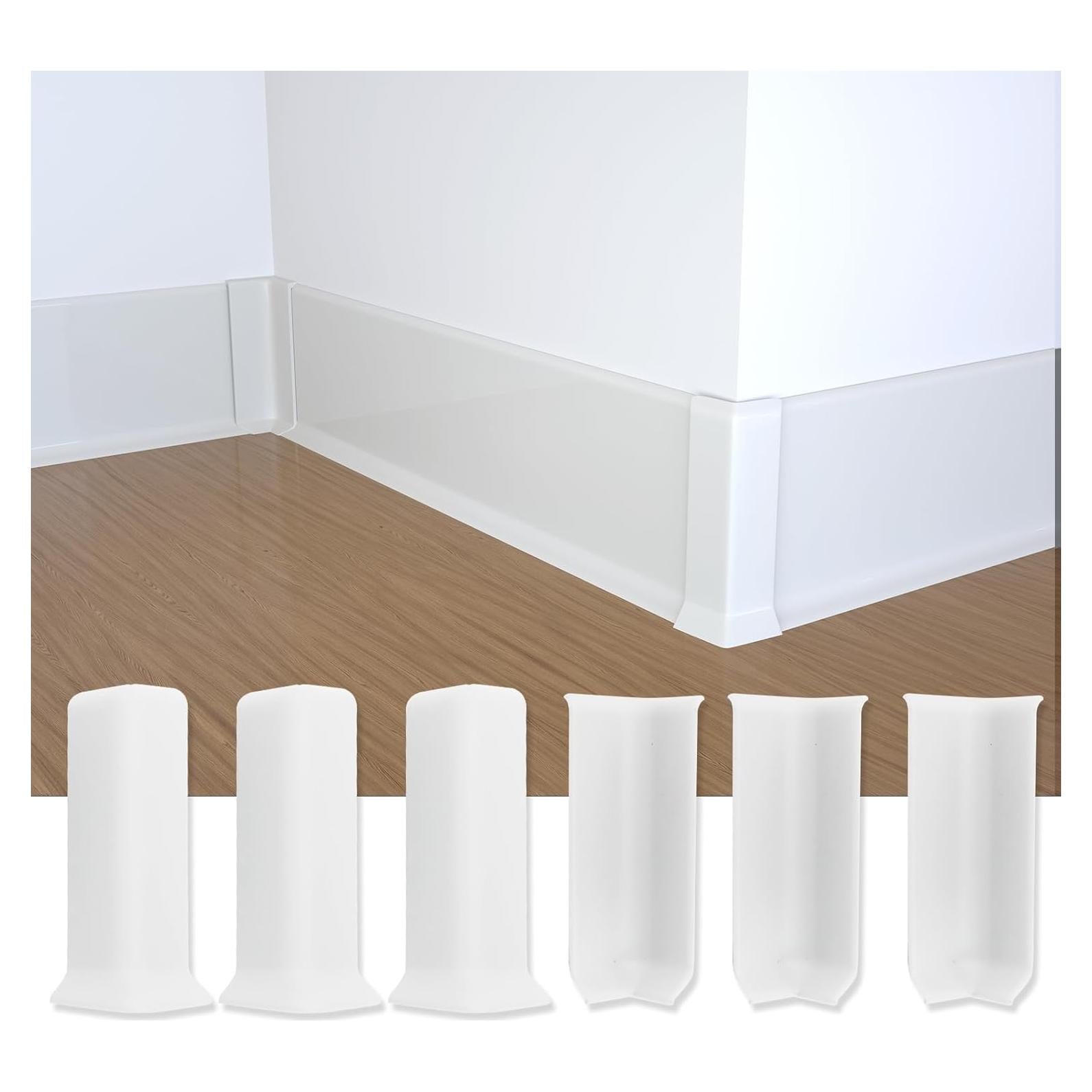 Bloques de Esquina Autoadhesivos COUKIU 10.16cm Blancos 6 Piezas