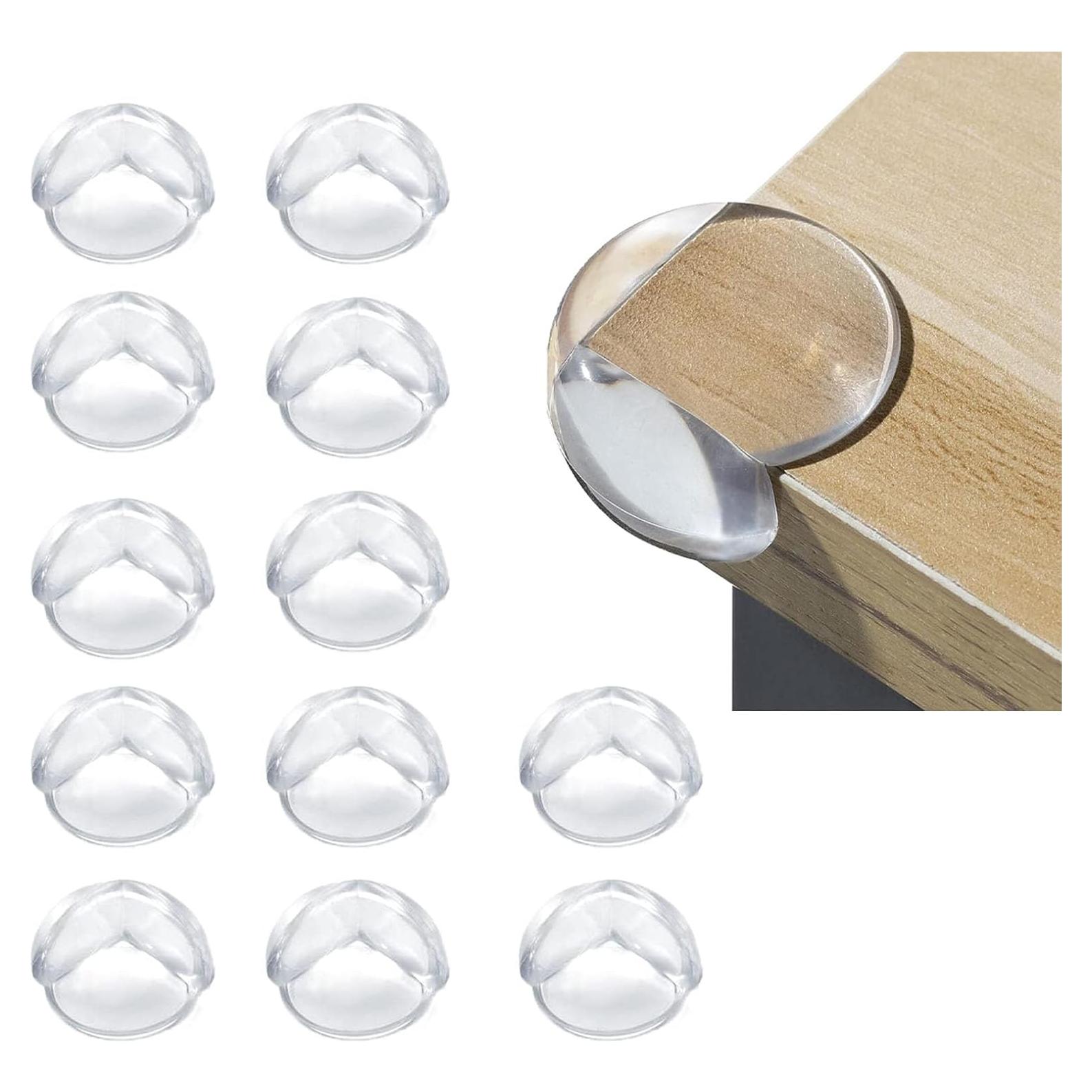 Protectores de Esquinas WENPENG 12 PCS Redondos Transparentes
