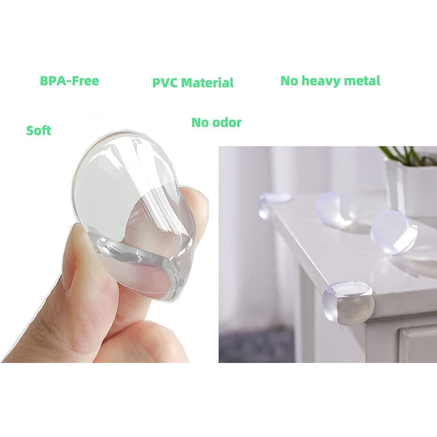 Protectores de Esquinas WENPENG 12 PCS Redondos Transparentes