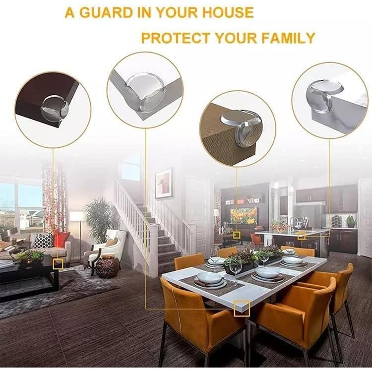 Protectores de Esquinas WENPENG 12 PCS Redondos Transparentes