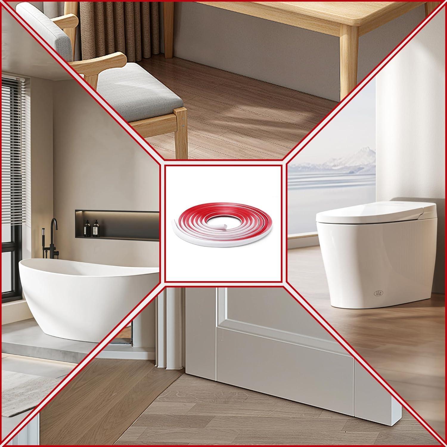 Moldura Flexible Autoadhesiva 240cm Blanco W13H13