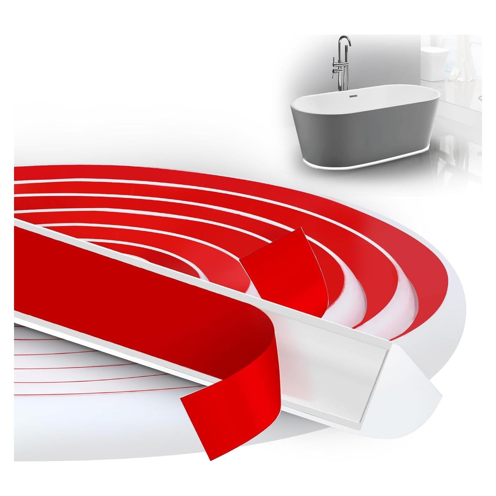 Moldura Redonda de Silicona LOQOMI 3m Blanca Impermeable