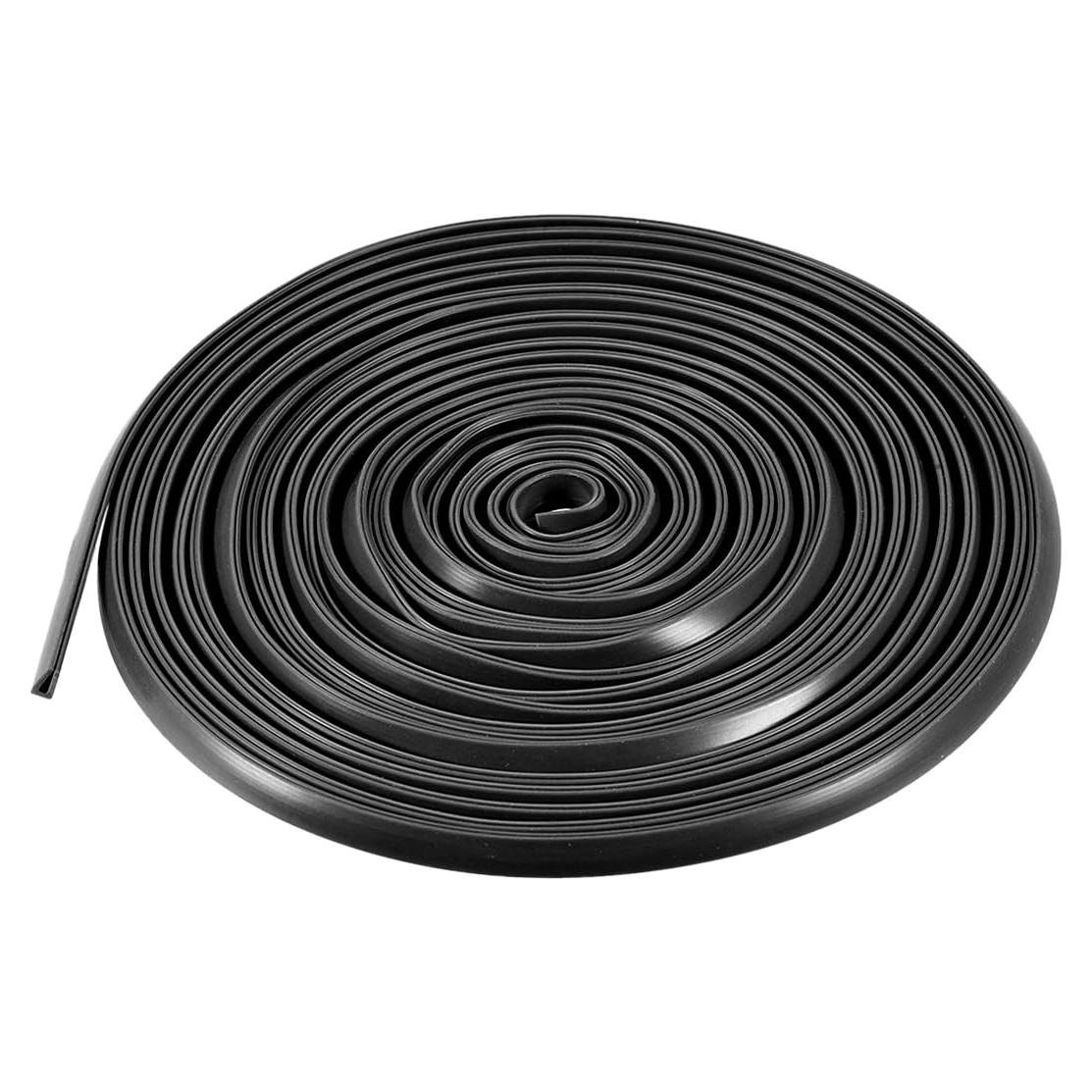 Protector de Bisel U de Silicona Negra uxcell 5M x 3mm x 6mm