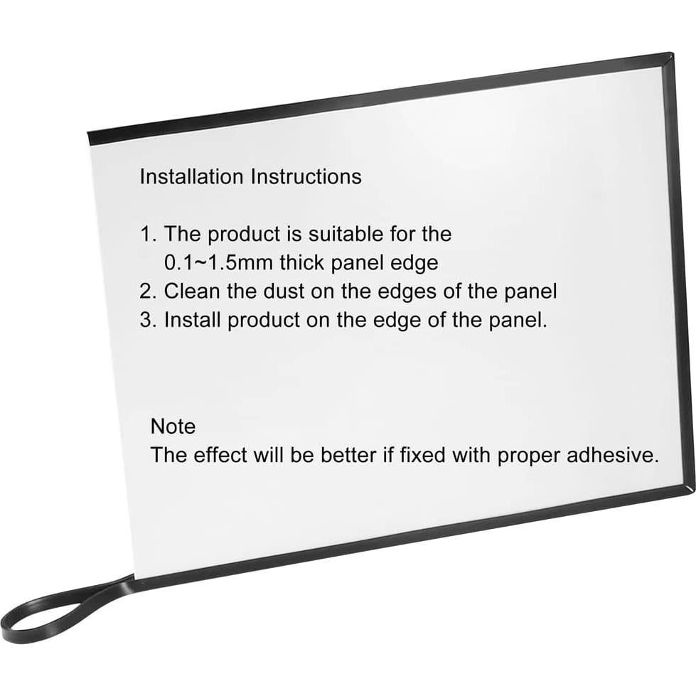 Protector de Bisel U de Silicona Negra uxcell 5M x 3mm x 6mm