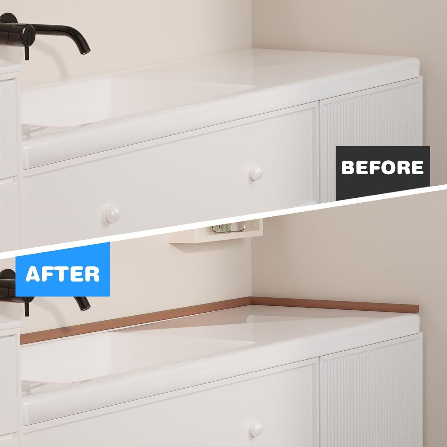 Moldura Flexible de Silicona Ahua Walsong 401.3 cm Marrón