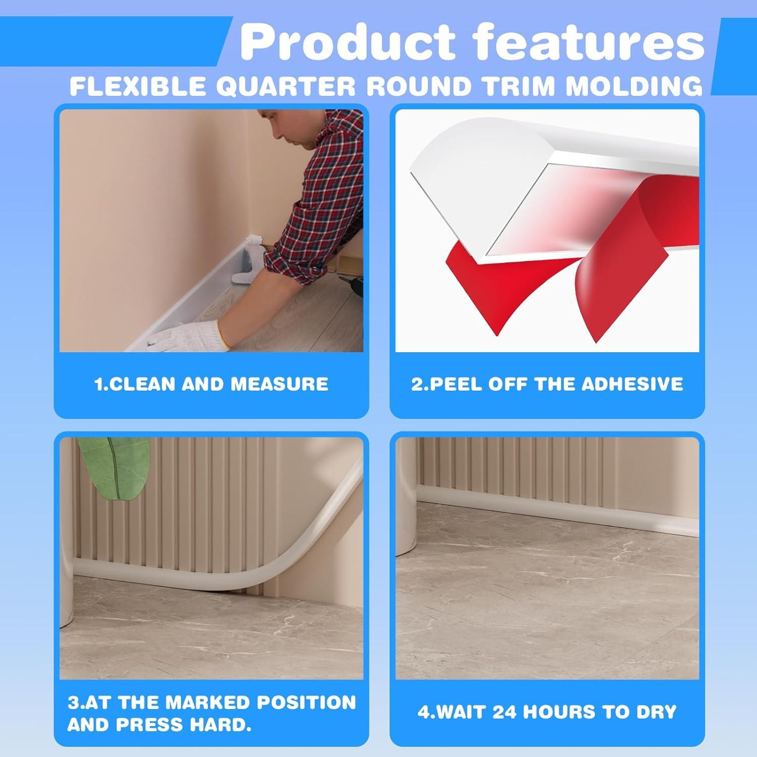 Moldura Flexible de Silicona Ahua Walsong 401.3 cm Marrón