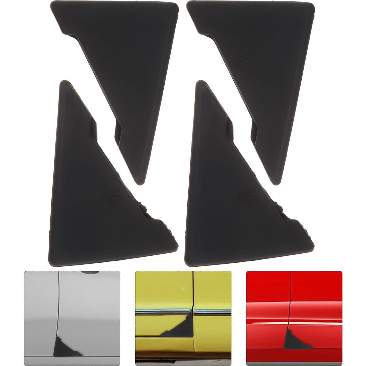 Protectores de Bordes de Puerta de Coche SUPVOX - Silicona Negra