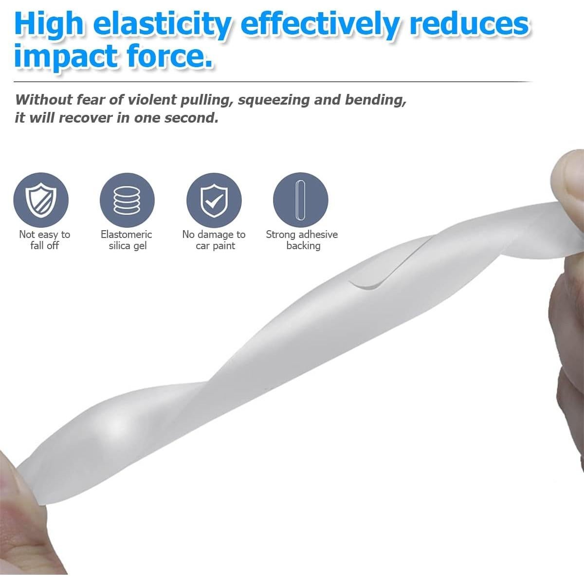 Protector de Bordes de Puerta Moioee 15 cm Transparente 6 Pcs