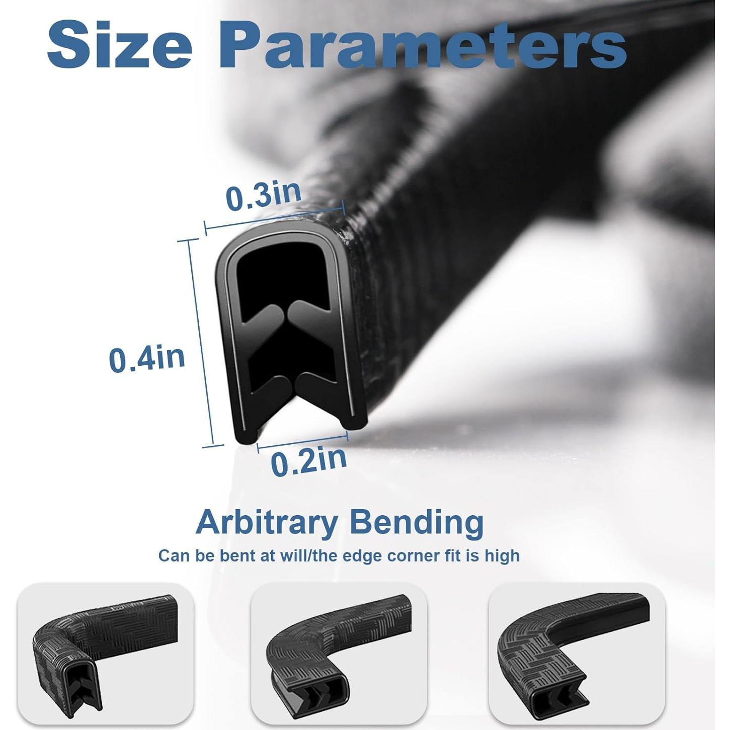 Protector de Bordes de Puerta de Coche SZTJHN 5m Ajuste Universal