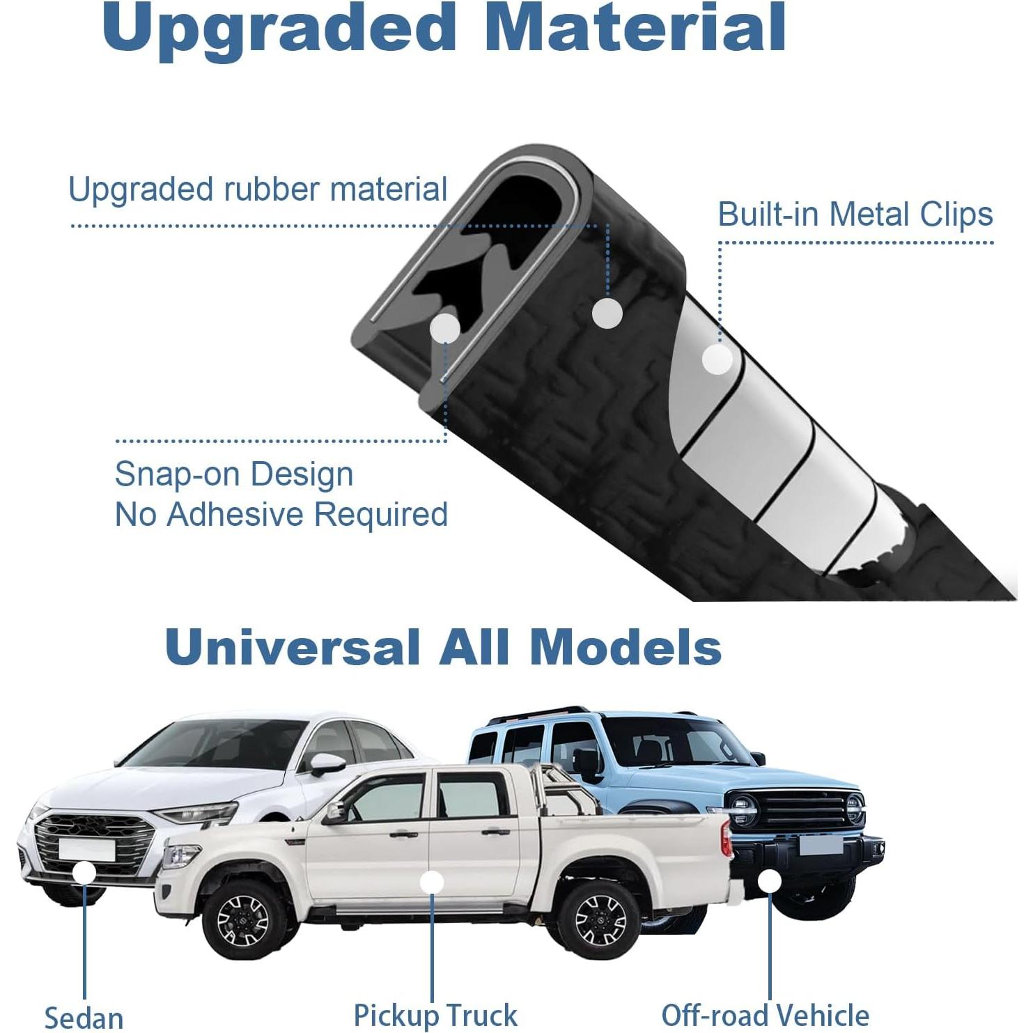 Protector de Bordes de Puerta de Coche SZTJHN 5m Ajuste Universal
