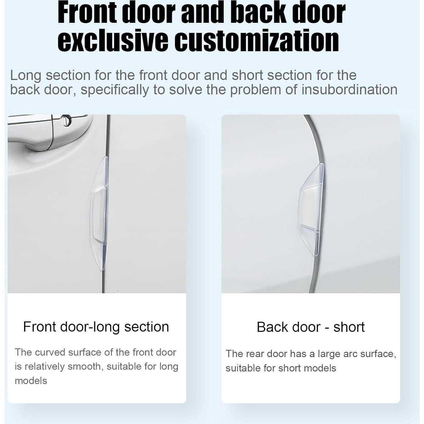 Miytsya Protector Universal de Bordes de Puerta de Auto 4 PCS