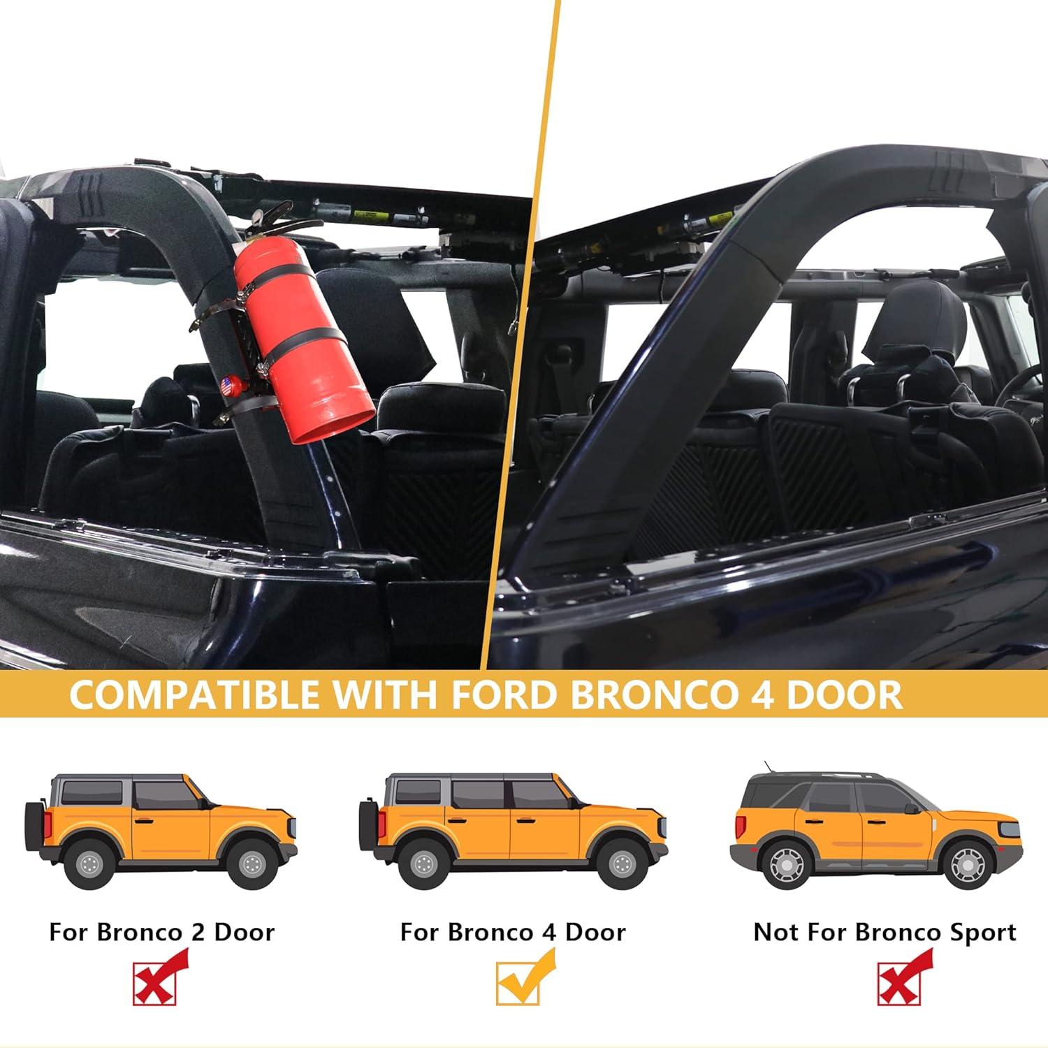 Cubierta de Acolchado de Barra D-Pillar RERPRO para Ford Bronco 2021-2025