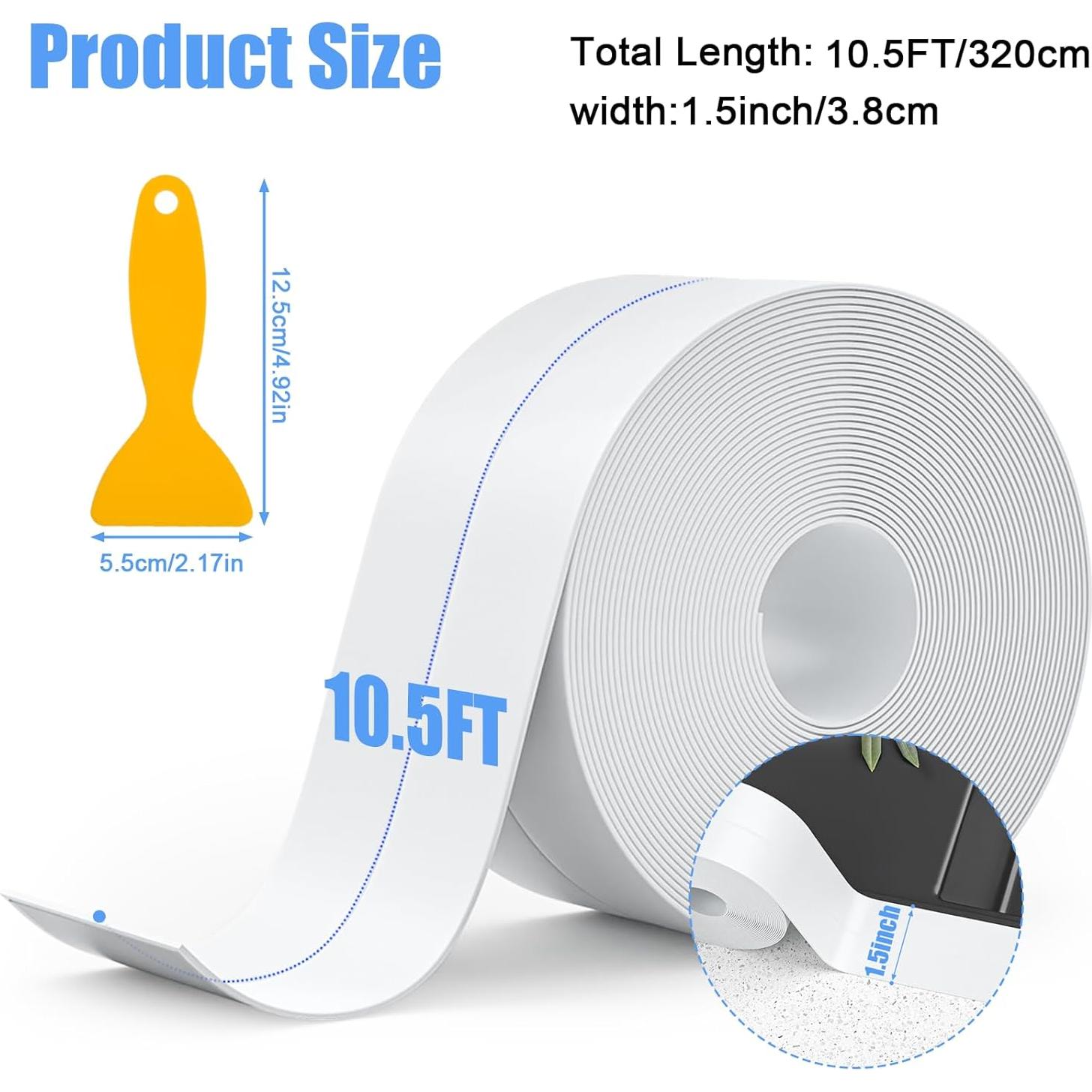 Cinta de Calafateo Autoadhesiva SENKEI 3 Rollos 3.81cm x 3.2m