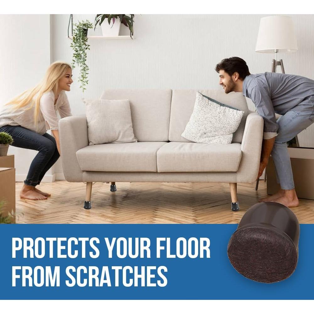 24 Protectores de Suelo MOYOHIM para Patas de Sillas Extra Pequeñas