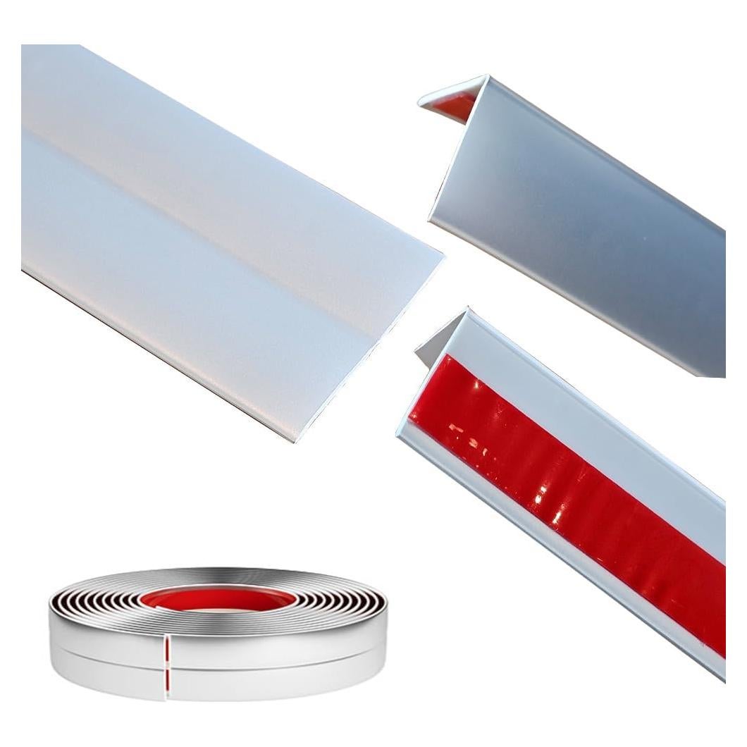 Moldura Autoadhesiva Flexible LaRolls 6.1m Plata Mate