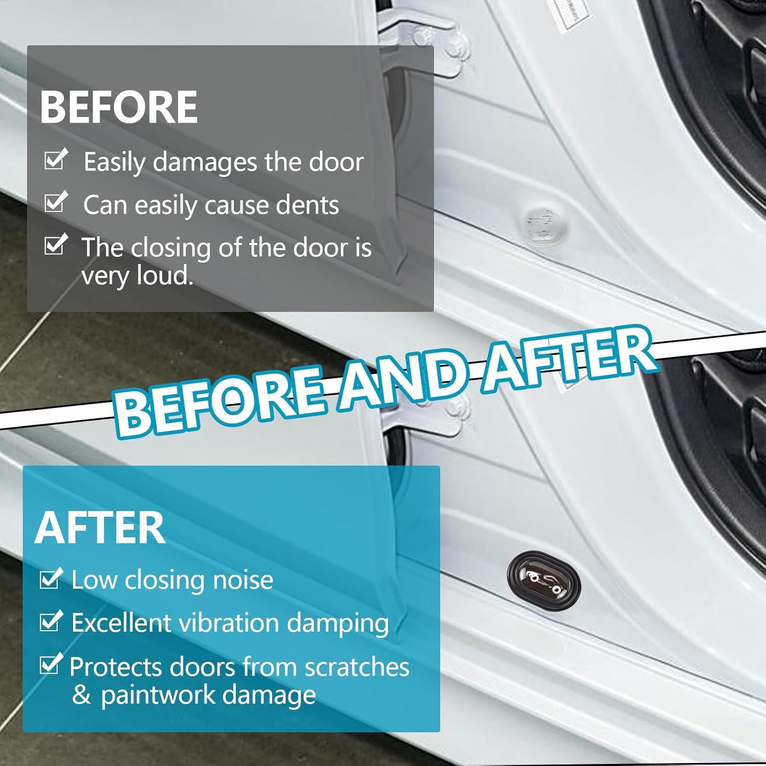 Amortiguador de Puerta de Coche Wuyaoyao 16PCS Silicona