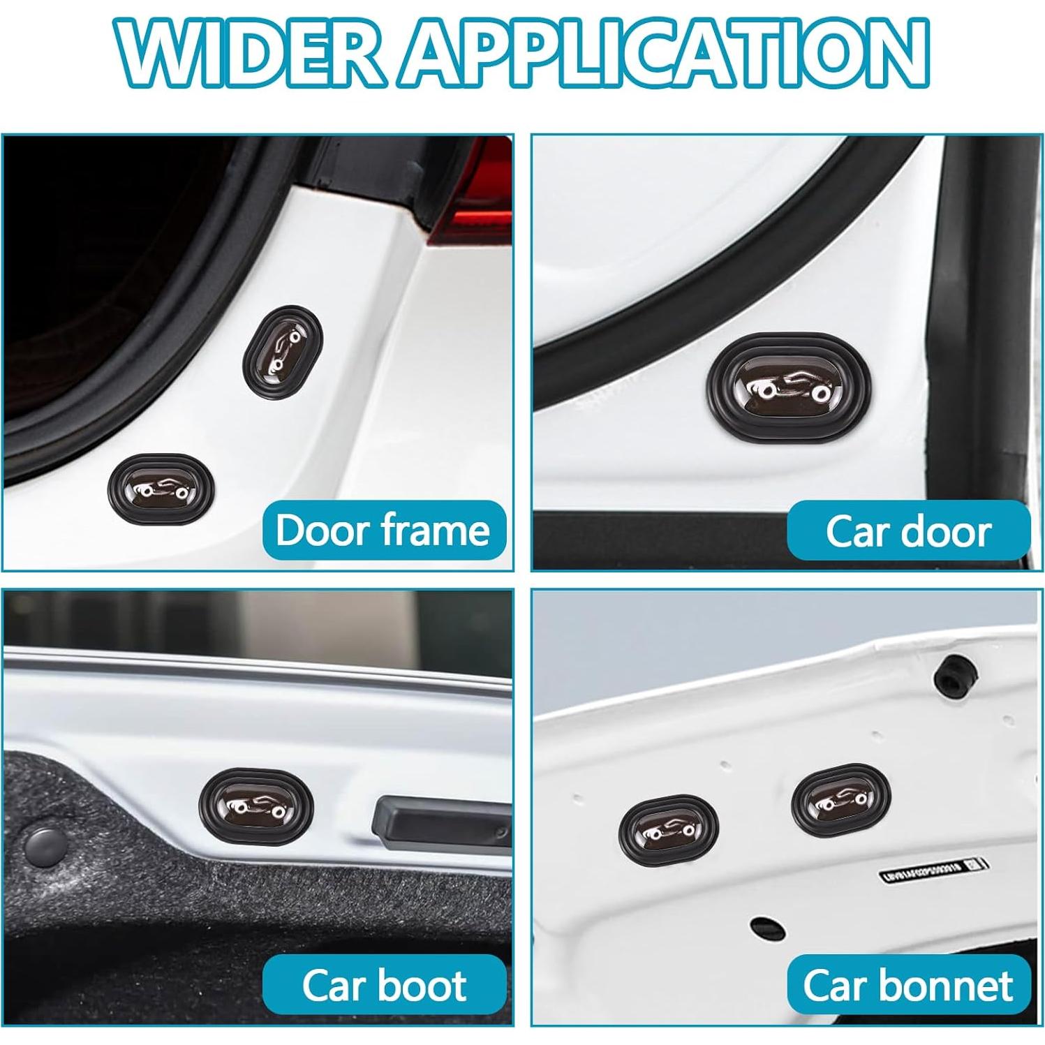 Amortiguador de Puerta de Coche Wuyaoyao 16PCS Silicona