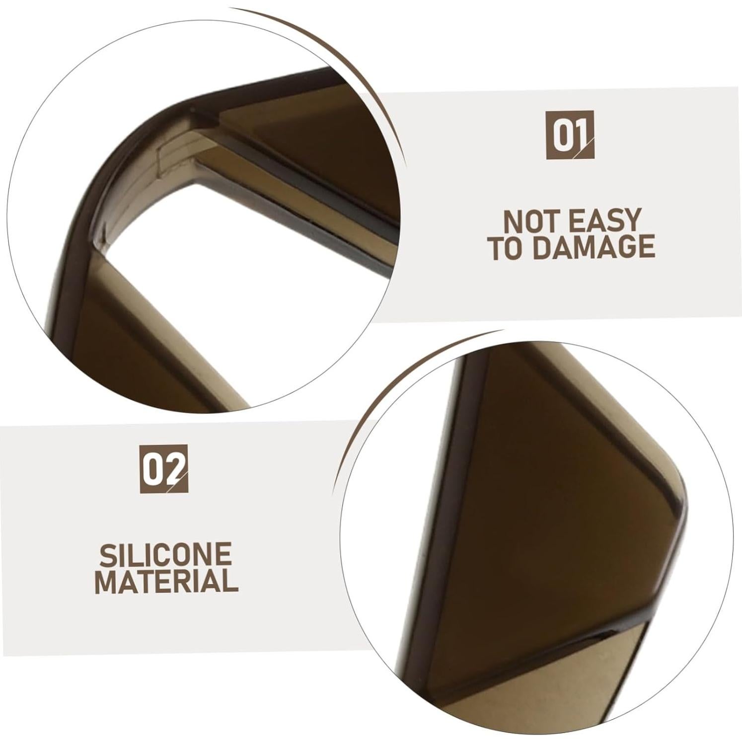 4 Protectores de Borde de Puerta HAPINARY Silicona Negra