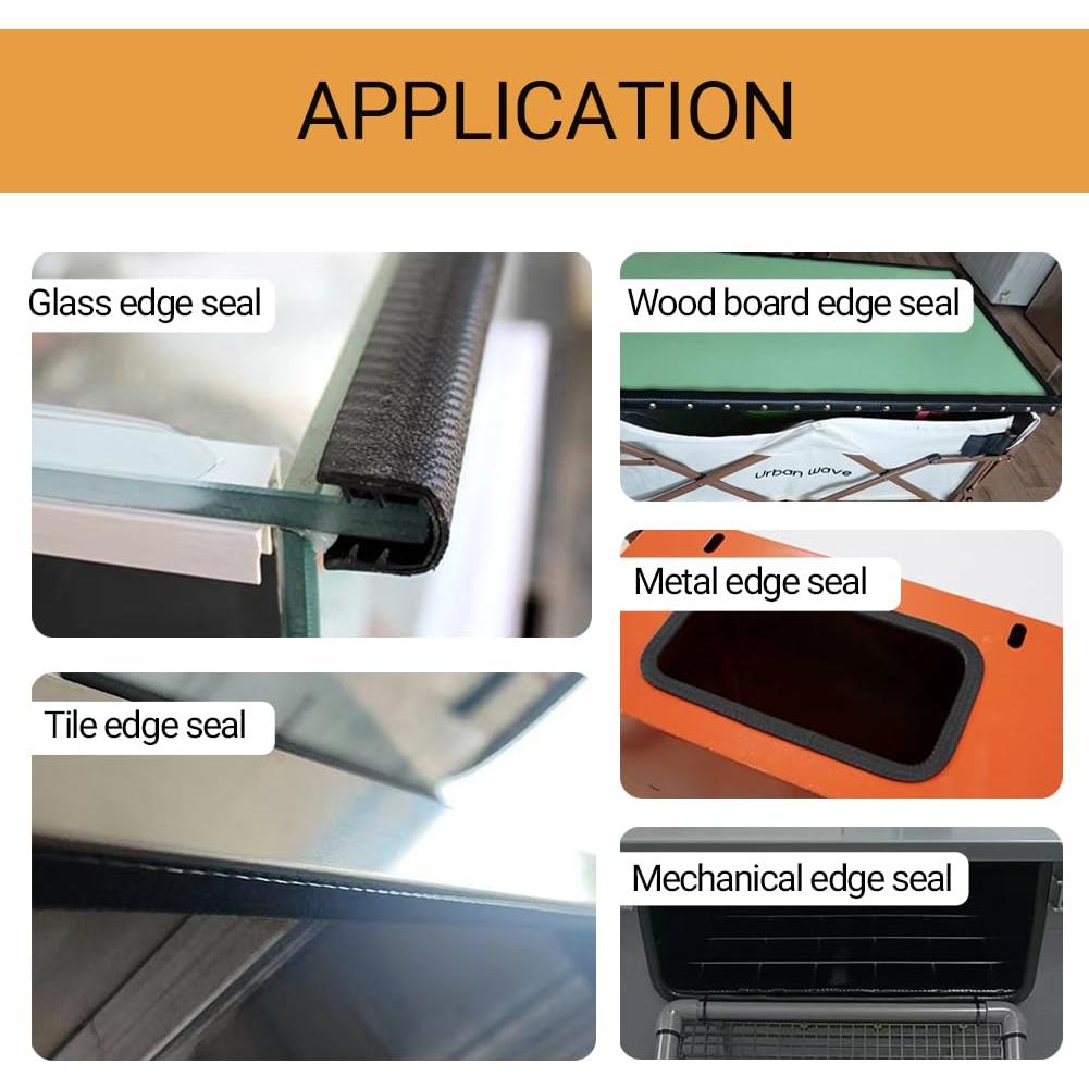 Banda de Bisel de Goma PACIXU 6.1m para Bordes de 1.27cm