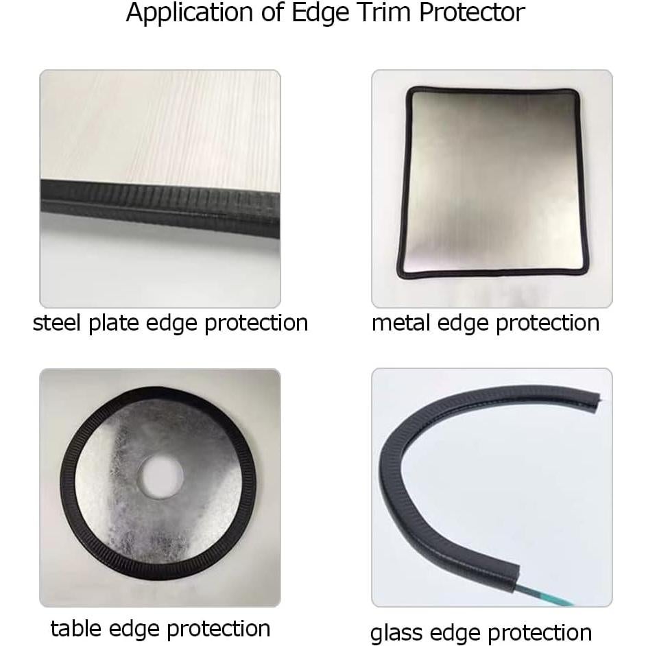 Bisel de goma negro Tintvent 7.92m para bordes de 3.18mm