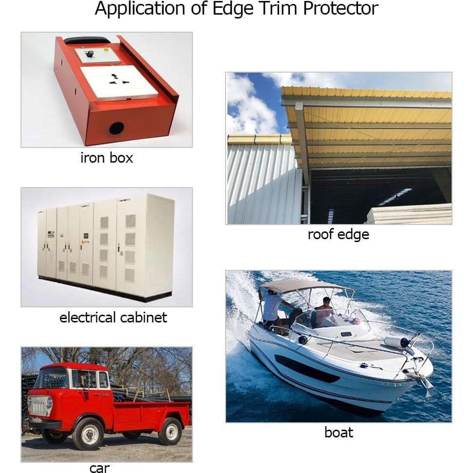 Bisel de goma negro Tintvent 7.92m para bordes de 3.18mm