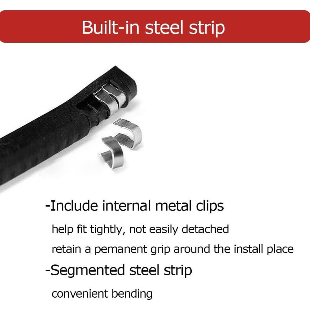 Bisel de goma Aroilder 7.92m negro para bordes 0.16cm