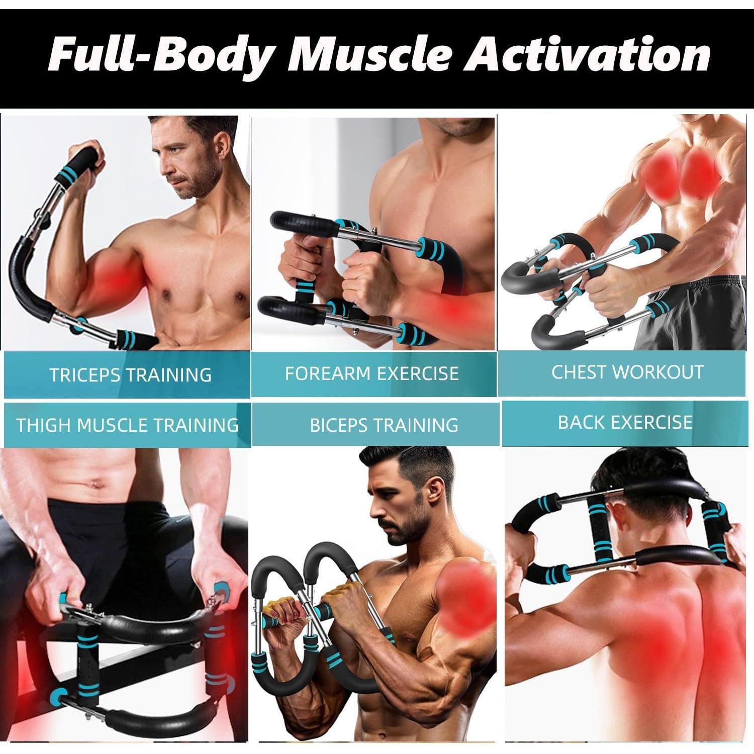 Entrenador de Brazos NOAOVO Twister Resistencia Ajustable 18-50 kg