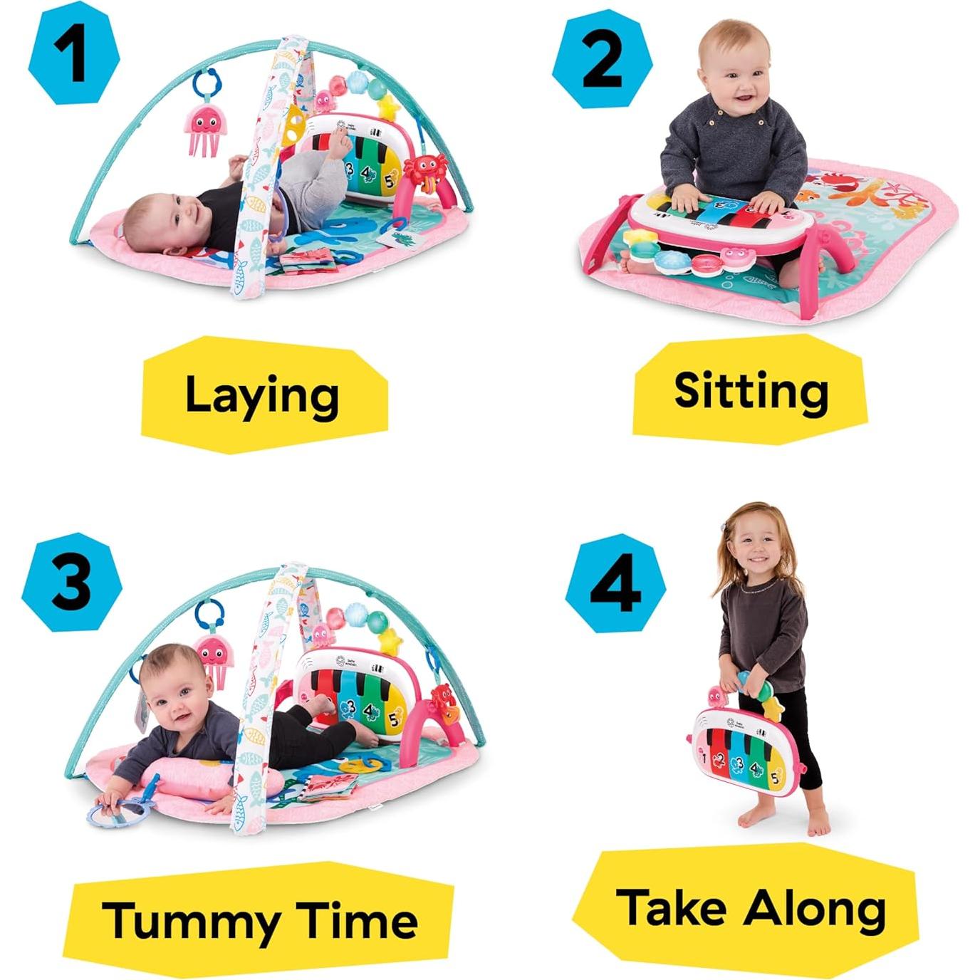 Gimnasio Musical Baby Einstein Exploradores del Océano 4-en-1 Rosa