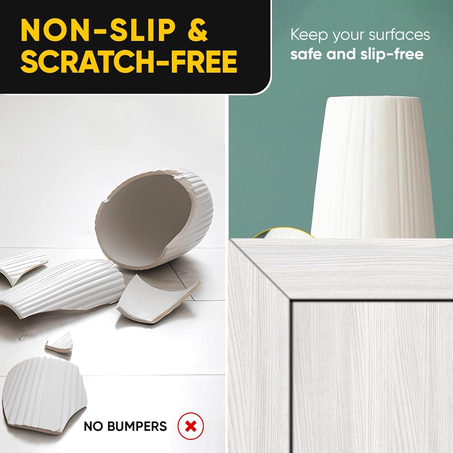 20 Tiras de Silicona Transparente Vellax 7.1 cm x 1 cm Antideslizantes