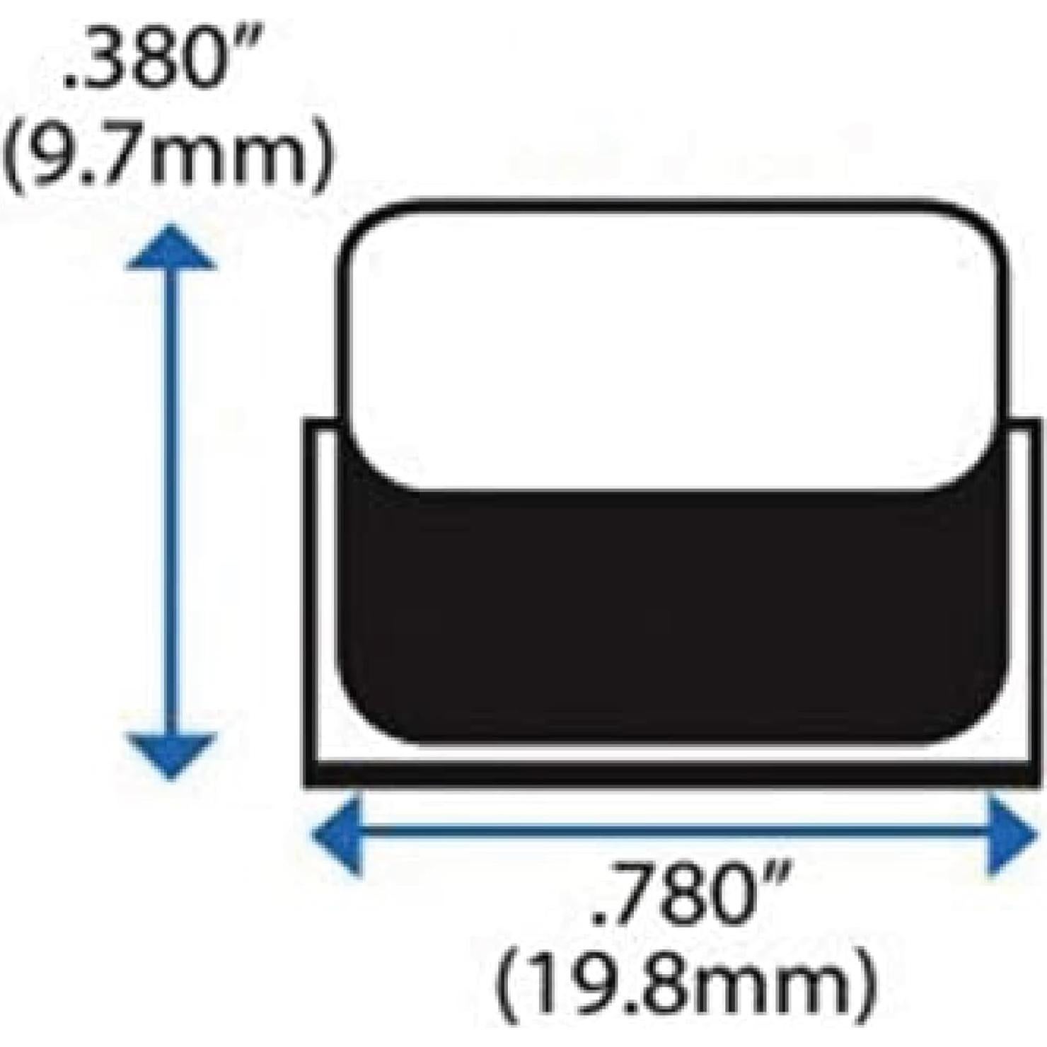 Almohadillas de goma adhesivas GorillaGrit 20 Pcs 19.8mm x 9.7mm