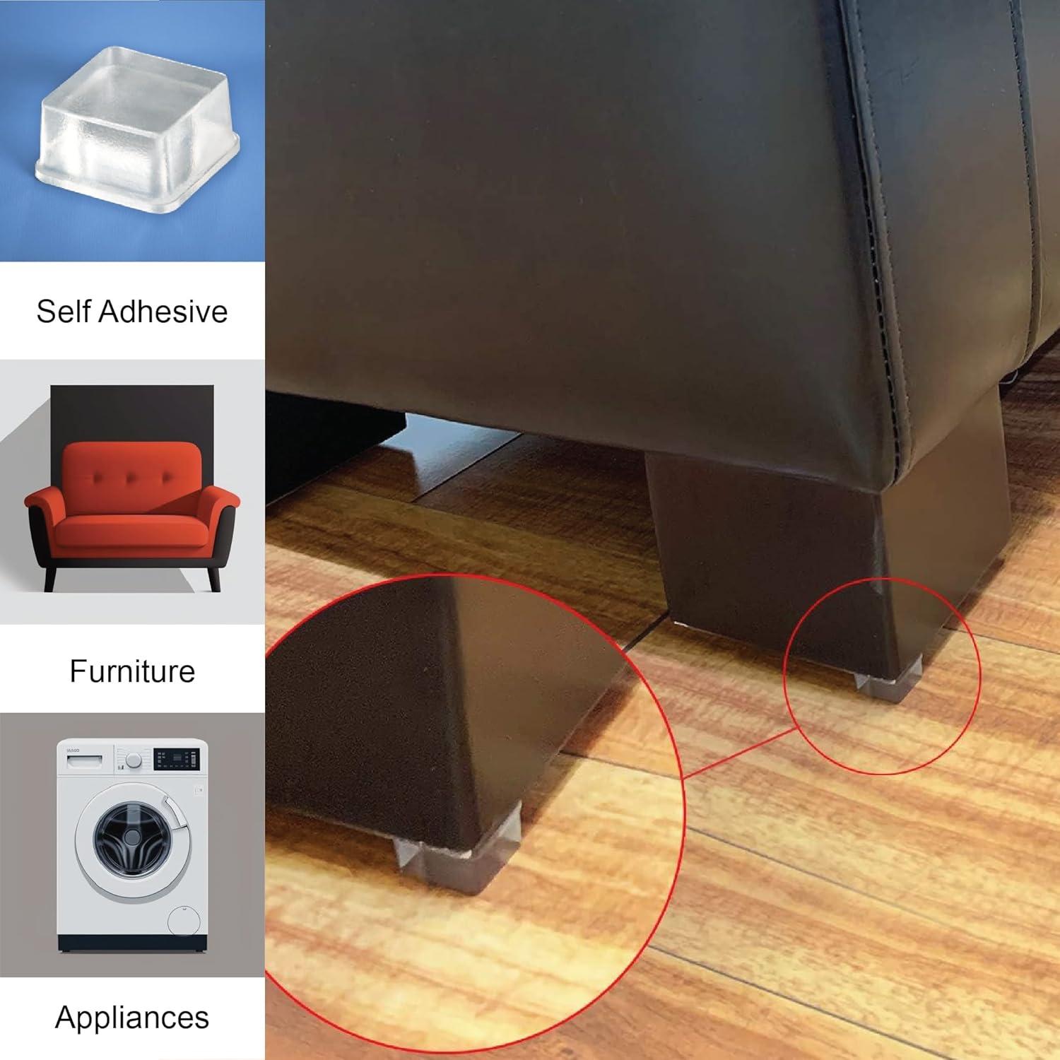 Almohadillas de goma adhesivas GorillaGrit 20 Pcs 19.8mm x 9.7mm