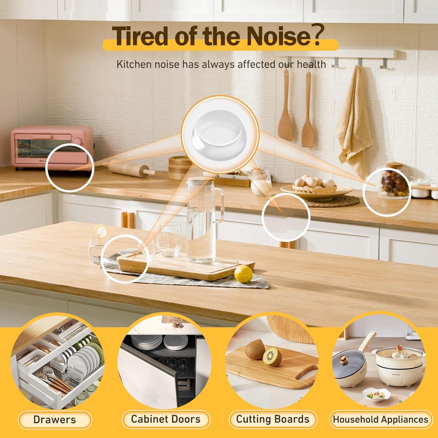 Bumpers de Silicona Transparentes QUEENTI 160 Pcs 1.27 cm