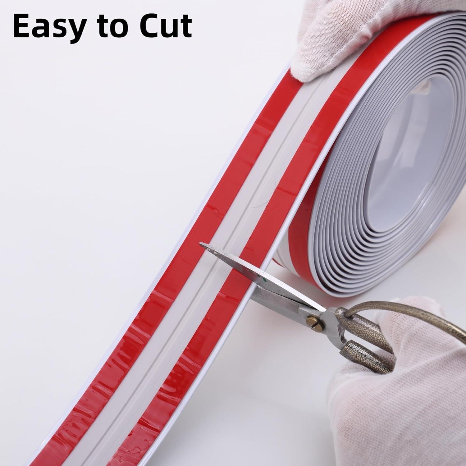 Moldura de Pared Multifuncional Trimold 5m x 2cm Blanco Brillante