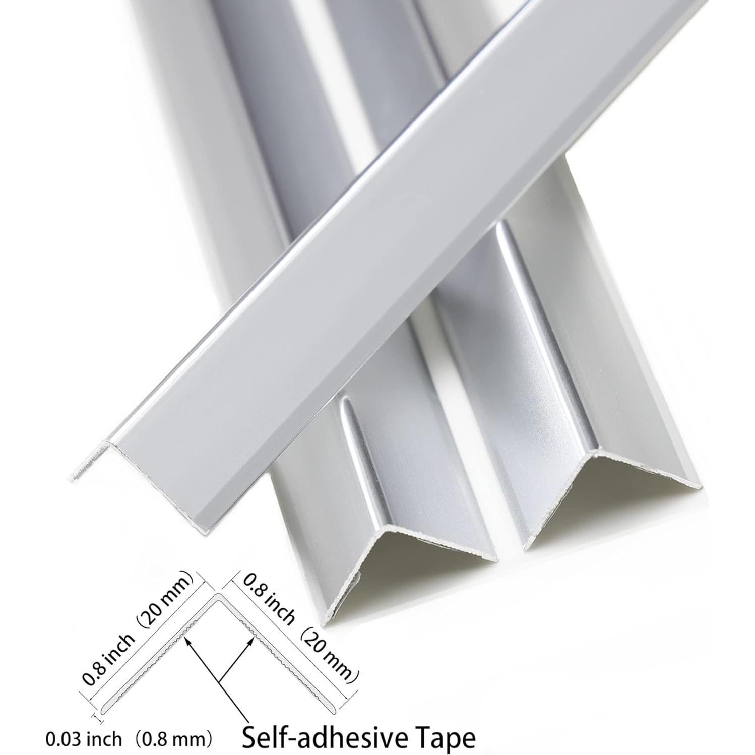 Guardas de Esquina L Autoadhesivas Trimold 90cm x 2cm - 3 Pcs