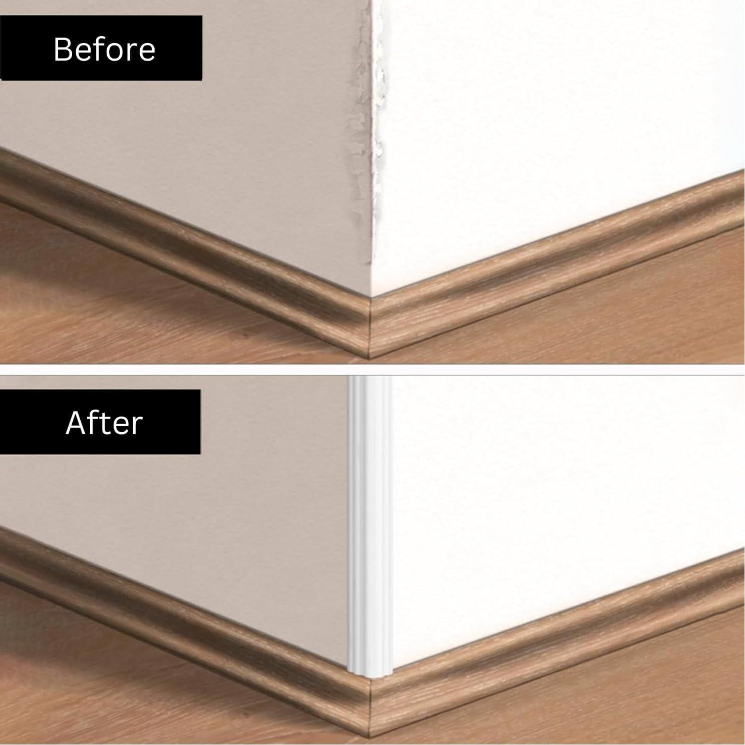 Moldura de Esquina Flexible Autoadhesiva Boorika 6.1m TPE