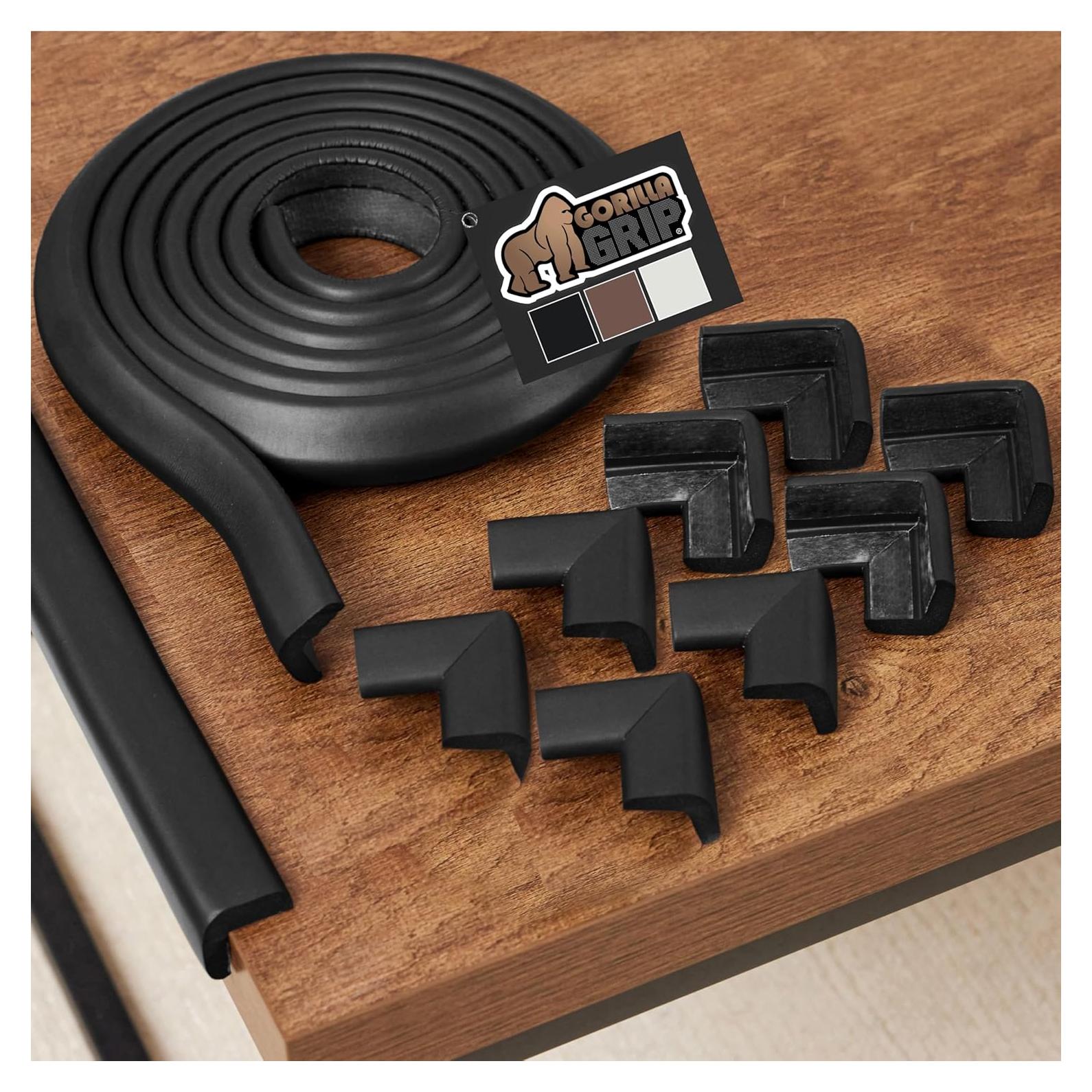 Protectores de Esquinas y Bordes GORILLA GRIP 10 pies Negro