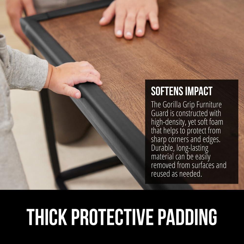 Protectores de Esquinas y Bordes GORILLA GRIP 10 pies Negro