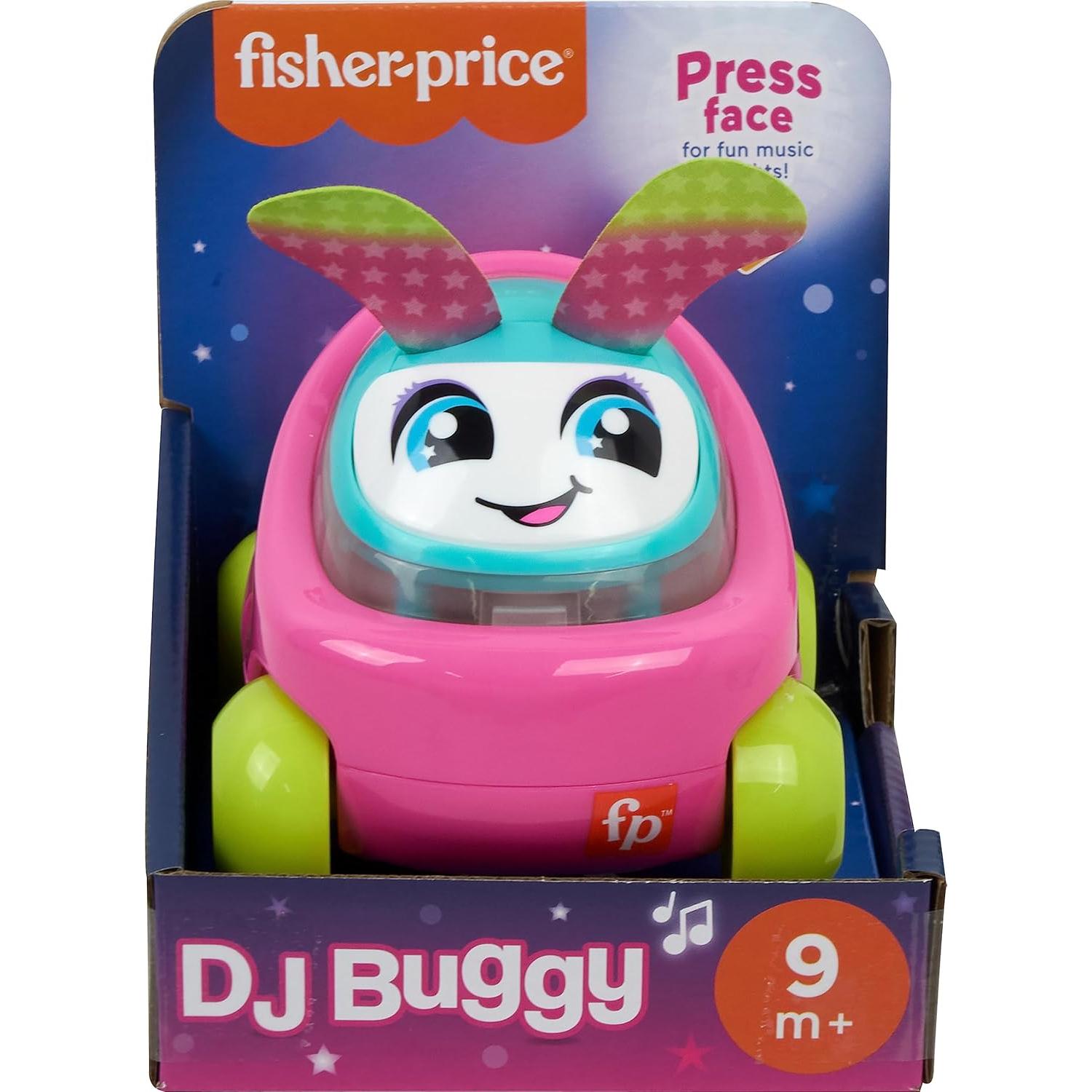 Fisher-Price Carrito DJ Rosa con Música y Luces 9+ Meses