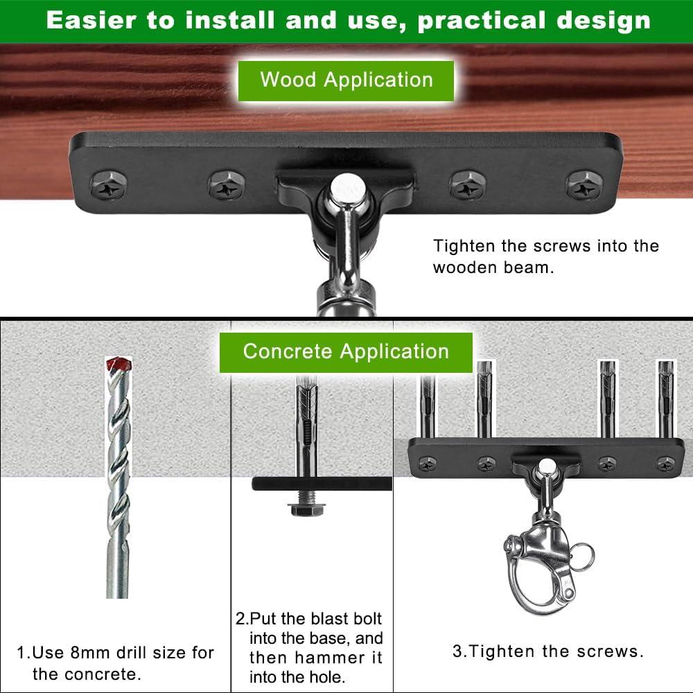 Soporte para Saco de Boxeo Dolibest con Cadena 4 Agujeros