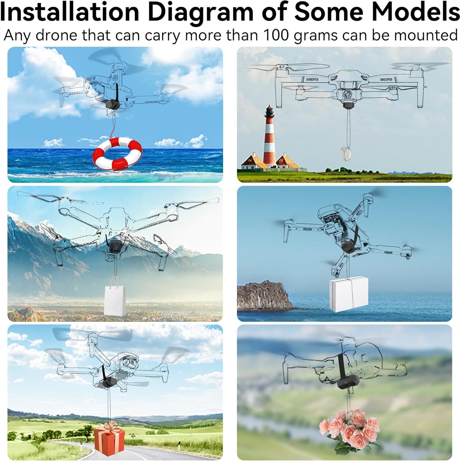 Sistema de Lanzamiento de Drones Craznick para DJI y Mavic 750g