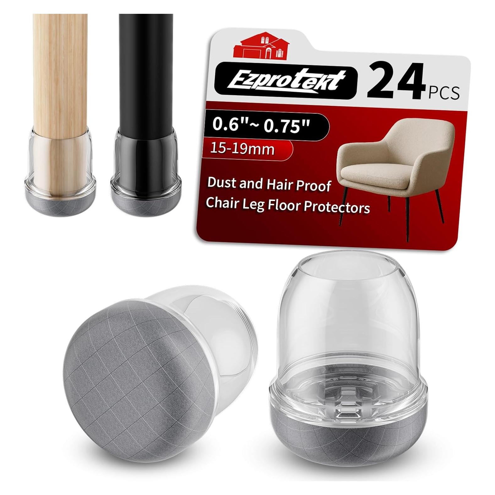 Ezprotekt 24 Tapas de Silicona para Patas de Silla 15-19mm
