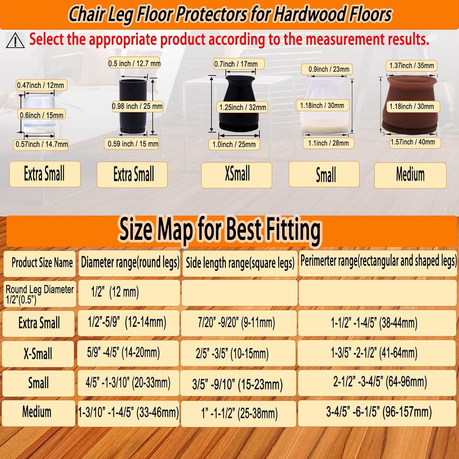 Protectores de Silicona para Patas de Sillas Simpracon 24 Pcs