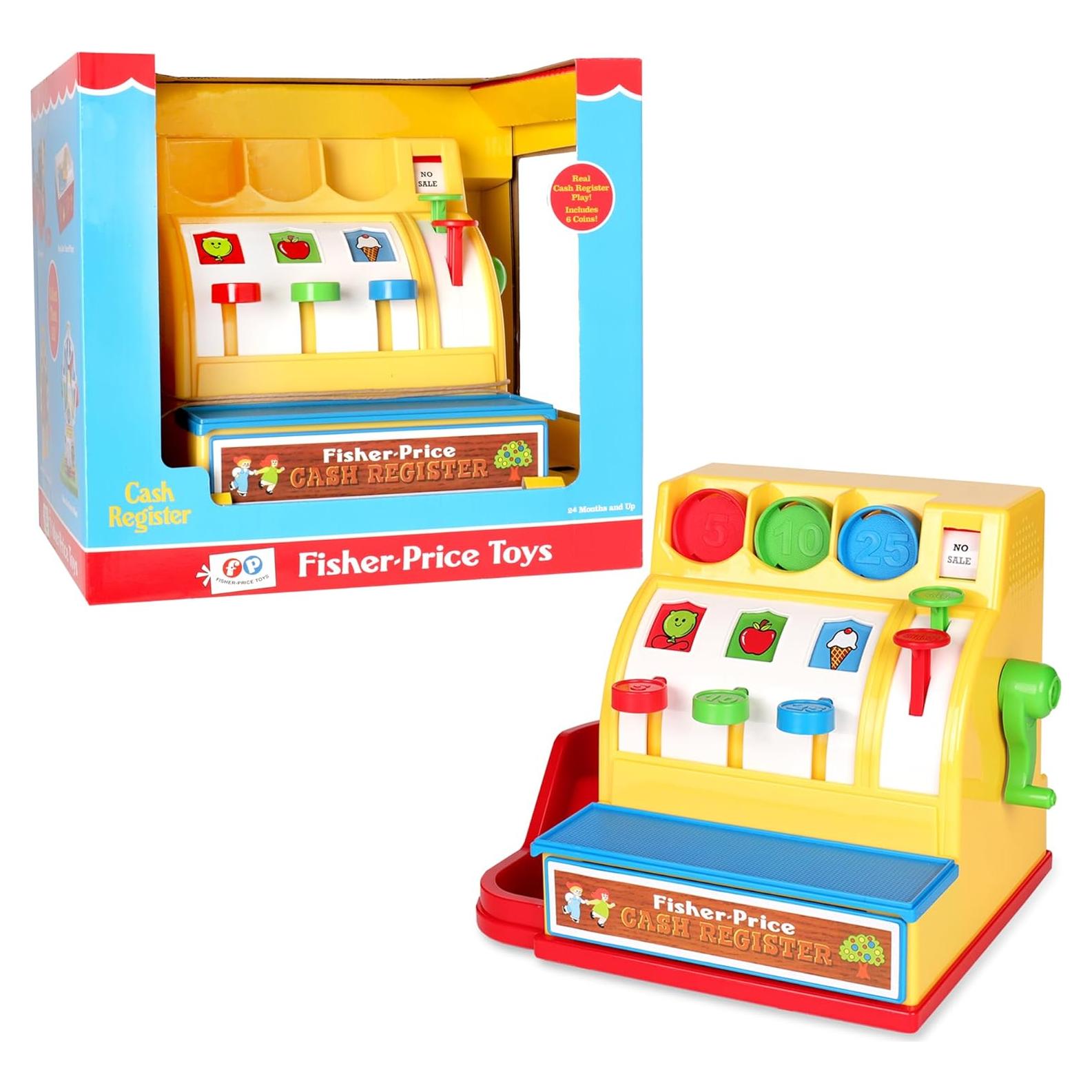 Caja Registradora Retro Fisher-Price 19.5x26x19.7cm 2+