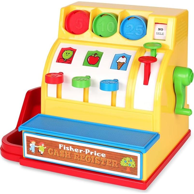 Caja Registradora Retro Fisher-Price 19.5x26x19.7cm 2+
