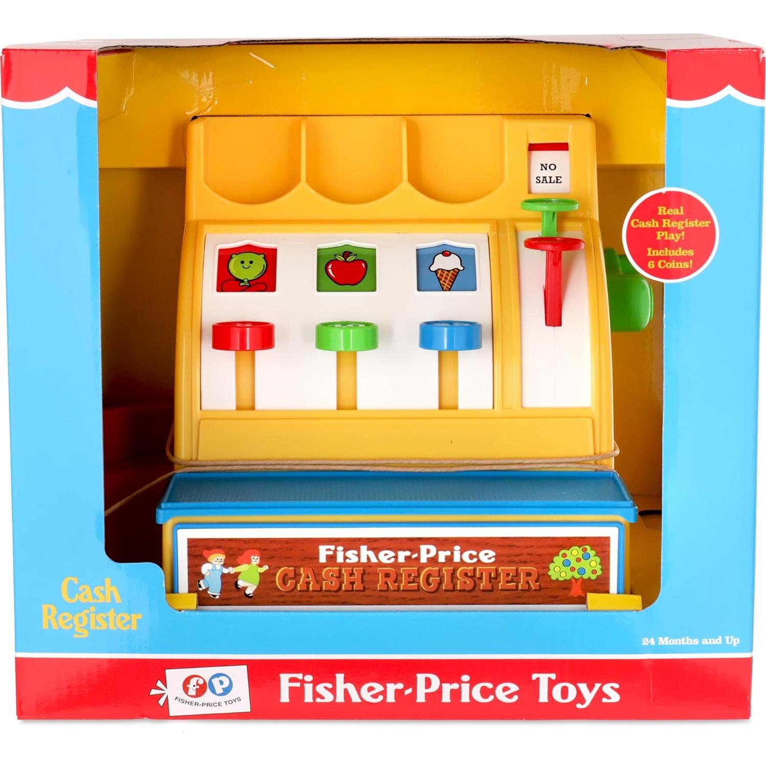 Caja Registradora Retro Fisher-Price 19.5x26x19.7cm 2+
