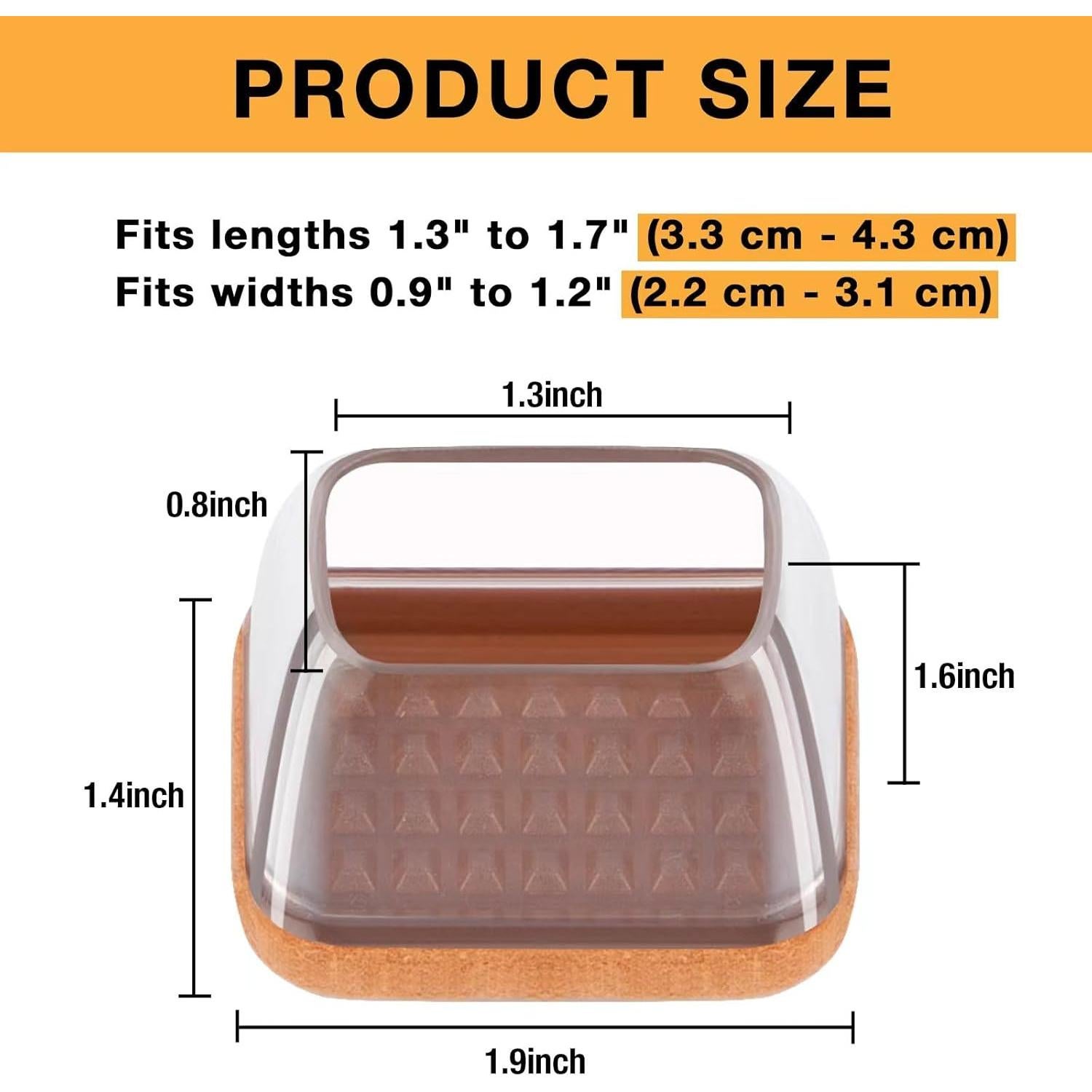 24 Protectores de Suelo Silicona Jeaoouu para Patas de Sillas