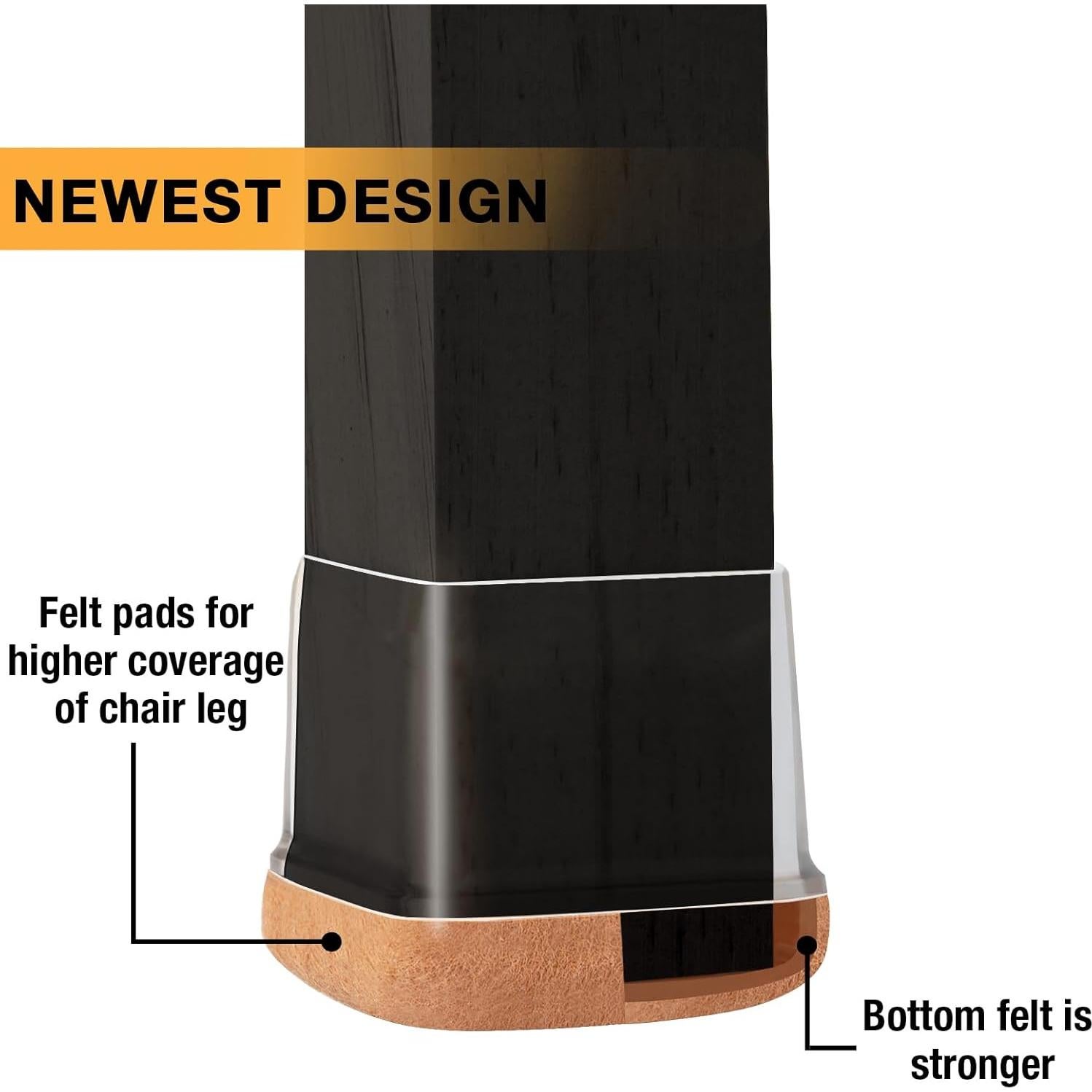 32 Protectores de Suelo de Silicona Jeaoouu para Patas de Sillas