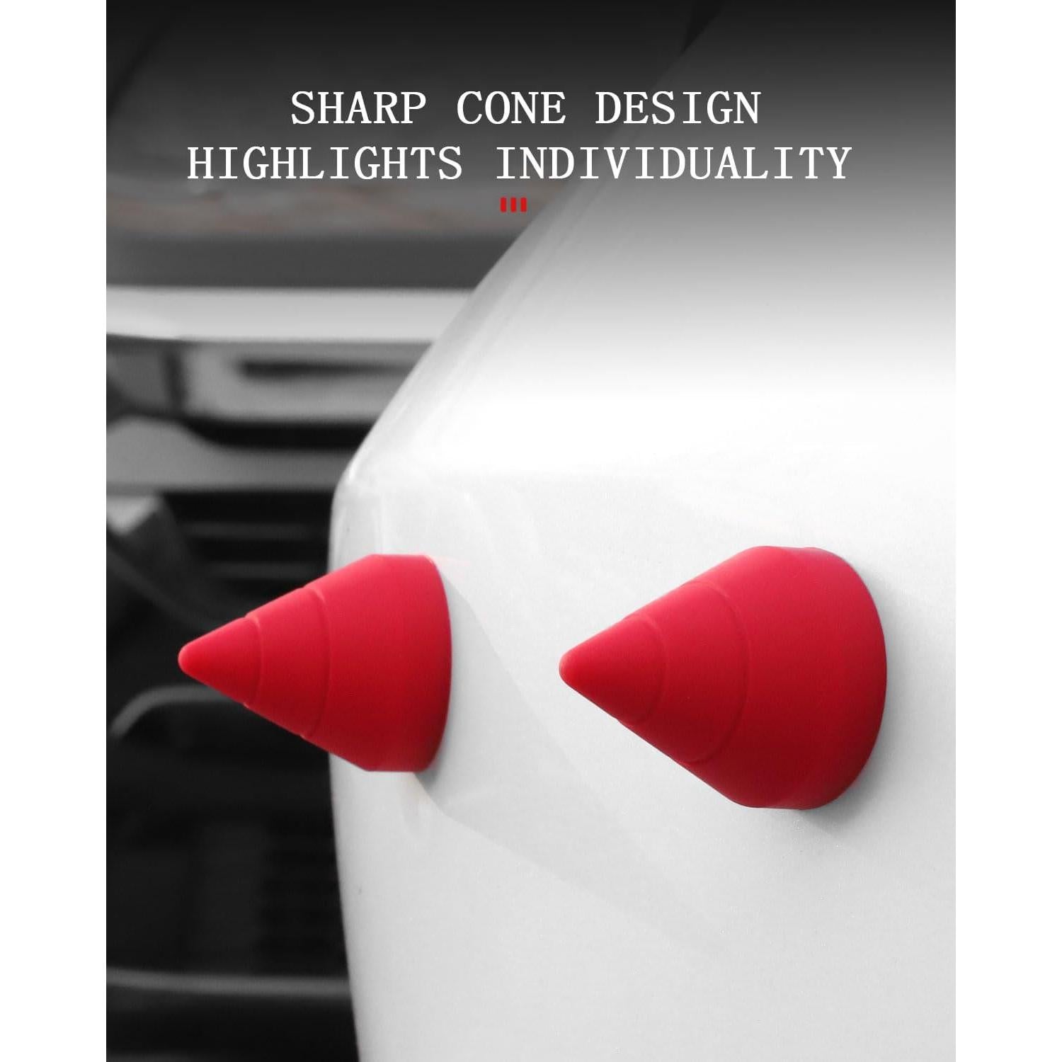 Guardias de Parachoques de Silicona Muekzru Rojo 3D DIY